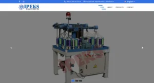 İpeks Makine – Multilingual Website with Product Tracking System